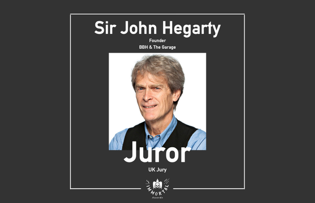 Sir John Hegarty Joins The Immortal Awards Jury