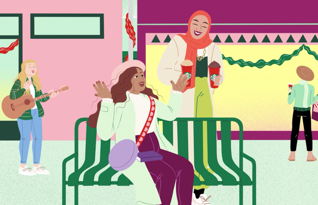 Start the Festive Season With Starbucks Joyful Red Cups Animation