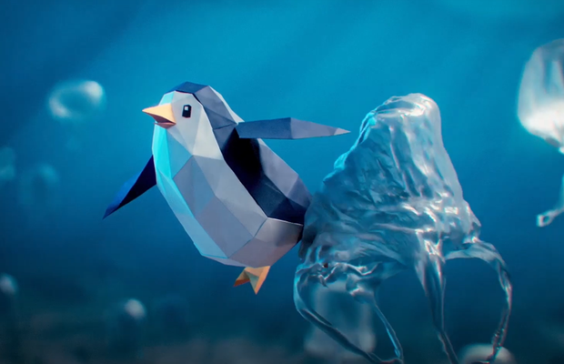 Papercraft Penguins Send Out an Urgent Call to Action against Plastic Pollution