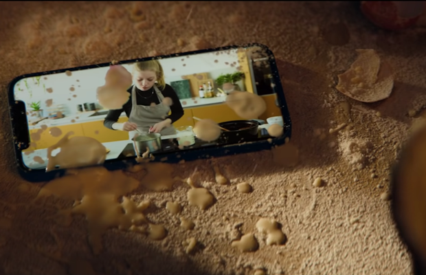 Kim Gehrig Stays Calm Amidst Disaster in Fun Apple iPhone Spots