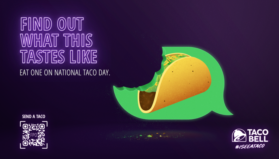 Taco Bell Turns the Taco Emoji into an IRL Taco for National Taco Day