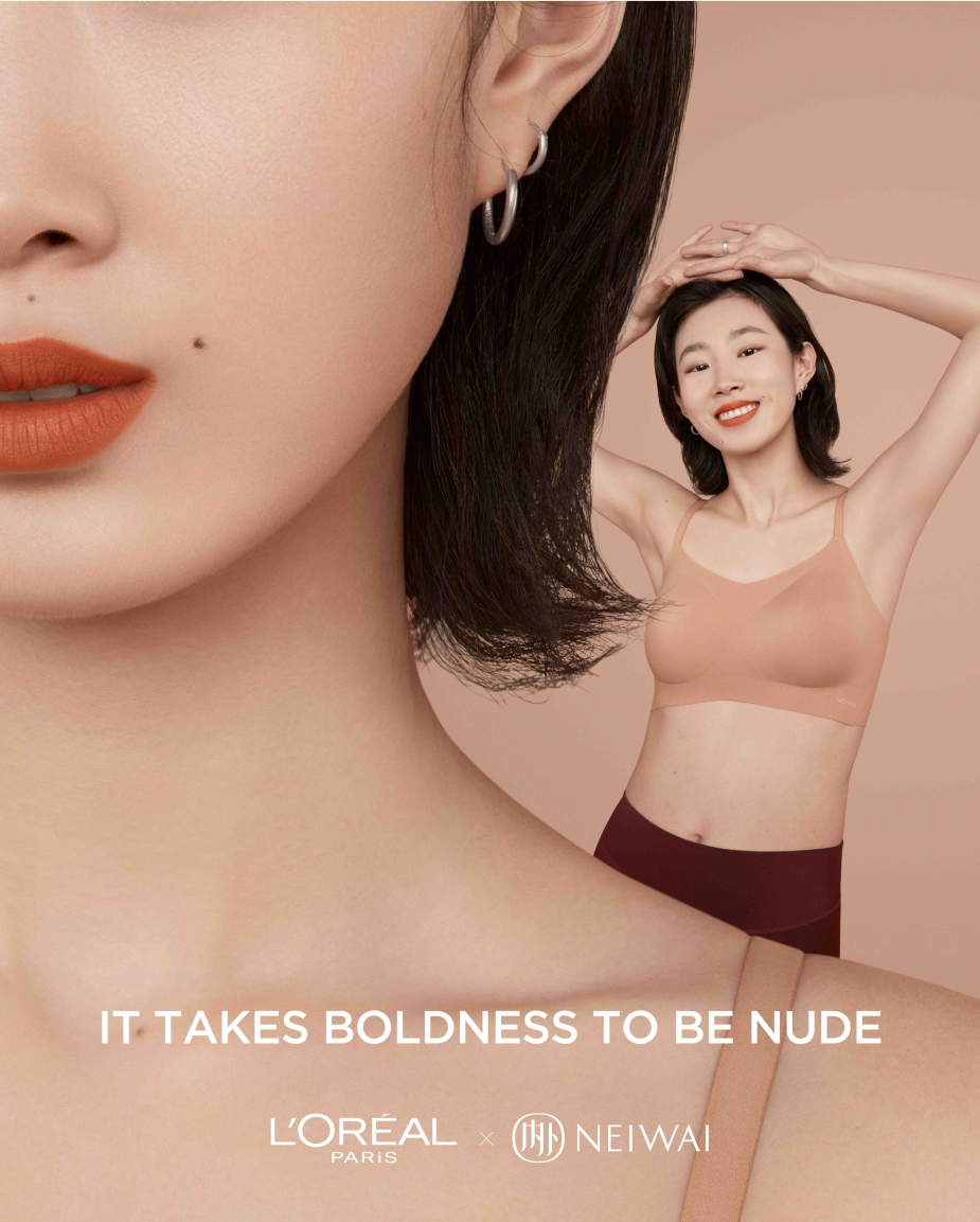 L'Oréal Paris Shows 'It Takes Boldness to Be Nude' in Collaboration with  Chinese Lingerie Brand Neiwai