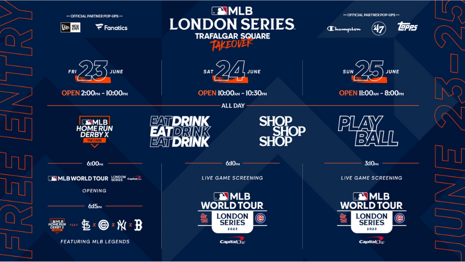 Major League Baseball, London Yards Fan Festival