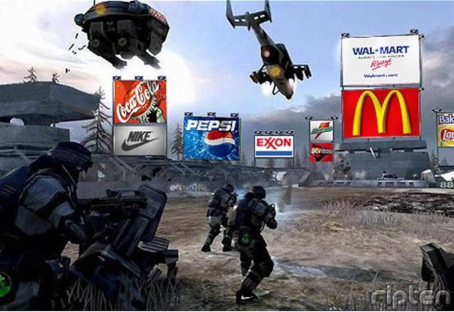 Реклама в играх заработать. Product Placement в компьютерных играх. Реклама игр. Реклама компьютерных игр. Реклама в играх примеры.
