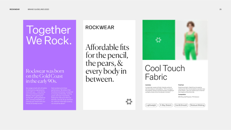 New Brand Identity and Platform for Rockwear by 72andSunny