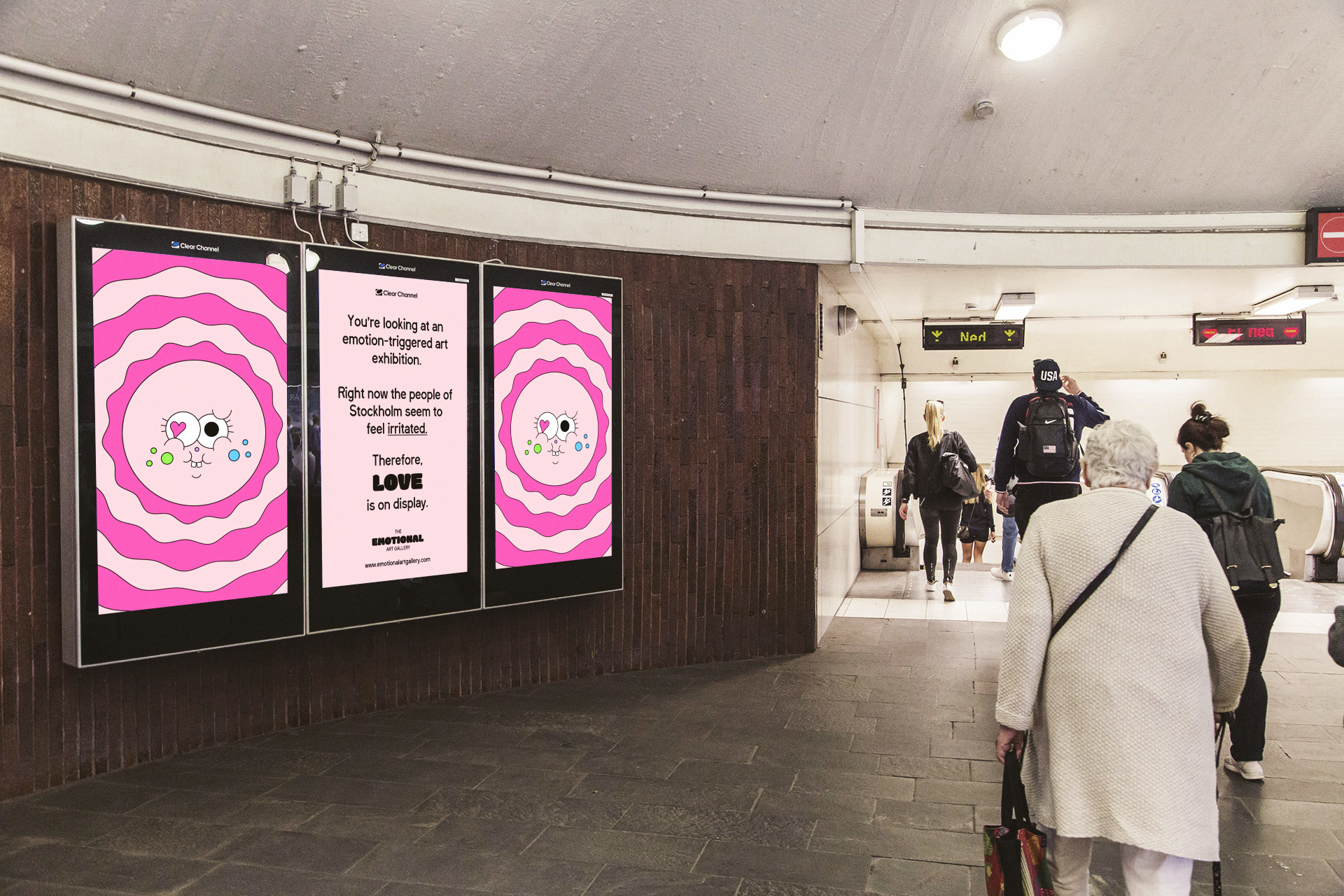 Stockholm’s Metro Transforms into Digital Art Gallery to Combat Commuter Stress
