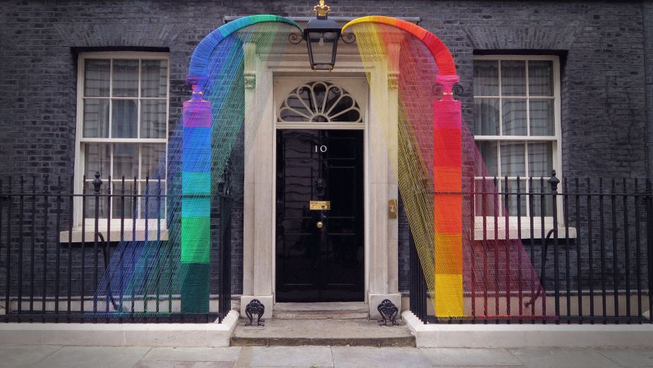 Lousia Loizeau and Jelly Represented Artist Hattie Newman Decorate 10 Downing Street to Celebrate Pride