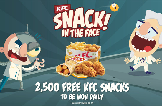 KFC Australia's 'Snack! In the Face'