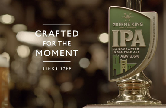  GREY London celebrates the craft of cask with work for Greene King IPA