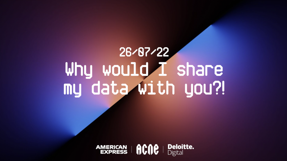 Join ACNE London's Why Should I Share My Data with You? Webinar