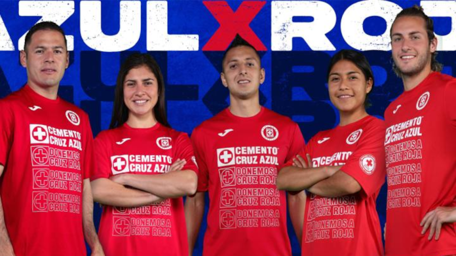 Azul X Roja: Cruz Azul Soccer Club Changes Colours to Support Mexican Red Cross