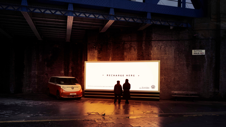 Volkswagen Commercial Vehicles and BBH Launch Giant SAD Lamp Billboard to Brighten Blue Monday