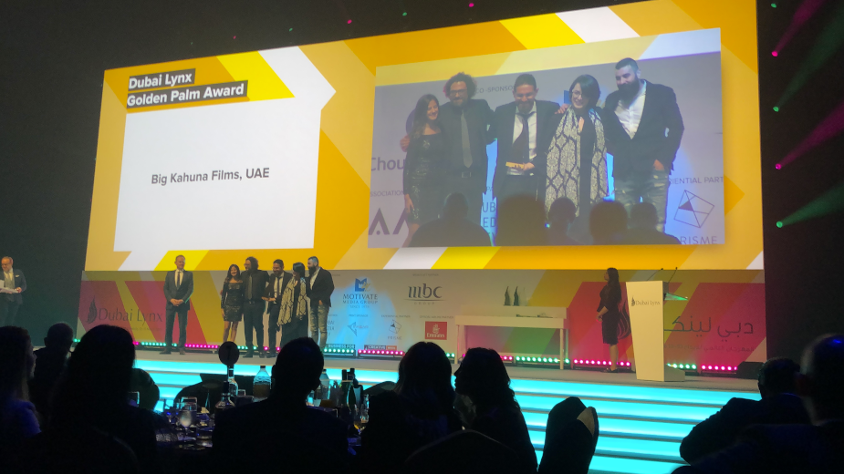 BIG KAHUNA FILMS wins Production House of the Year 2019 at Dubai Lynx Festival 