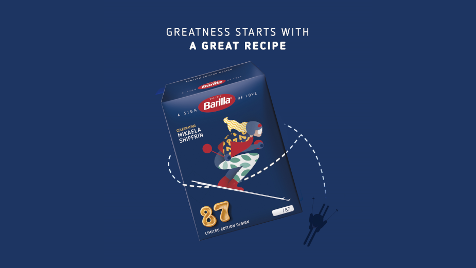 Barilla's Limited Edition Pasta Celebrates Olympic Skier Mikaela Shiffrin's 87th World Cup Victory