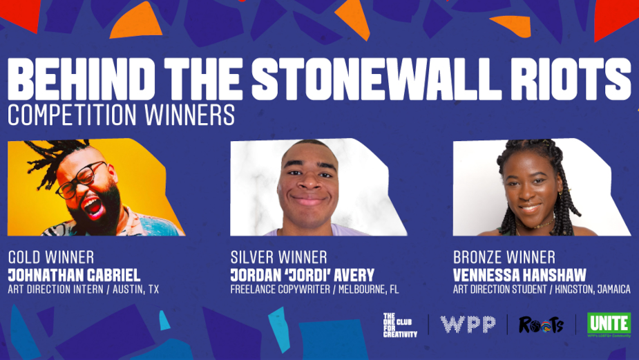The One Club and WPP Announces 'Behind the Stonewall Riots' Winners