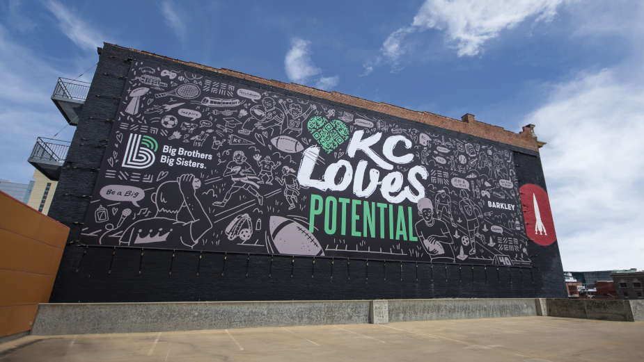 Barkley Unveils New Mural for Big Brothers Big Sisters in Connection with the NFL Draft