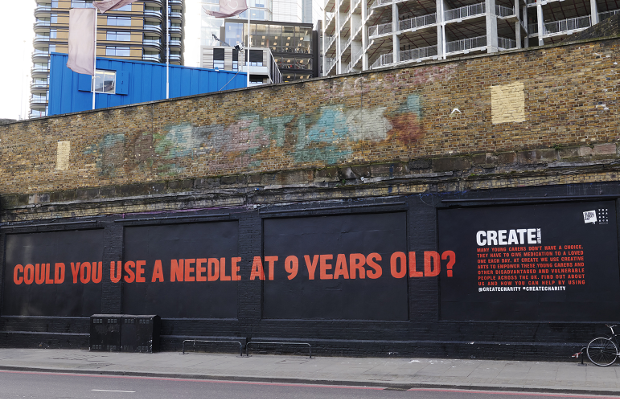 Create's Striking Street Mural Reveals the Stark Truth of Young Carers 