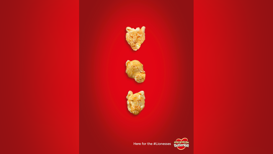 Butterkist Turns Popcorn into Lions to Support England's Lionesses