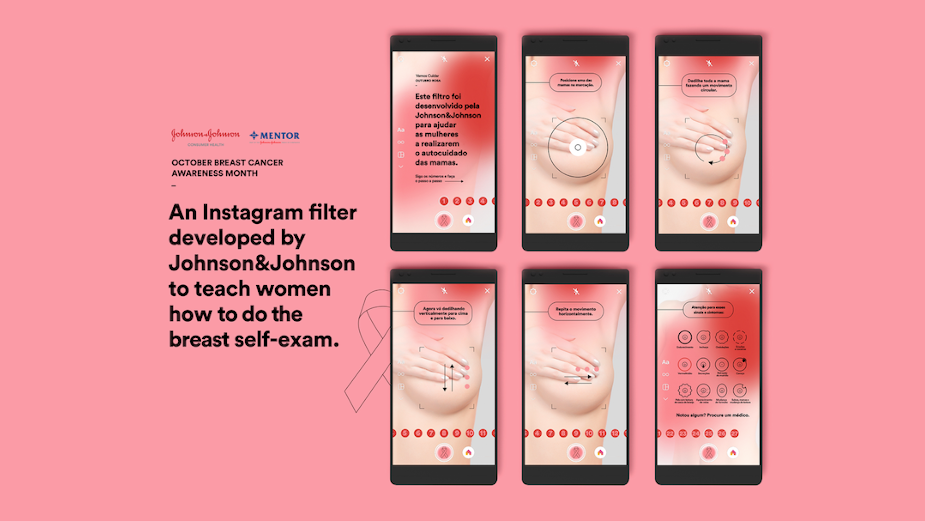 Johnson & Johnson Uses Instagram Filters to Guide Breast Self-Examination 