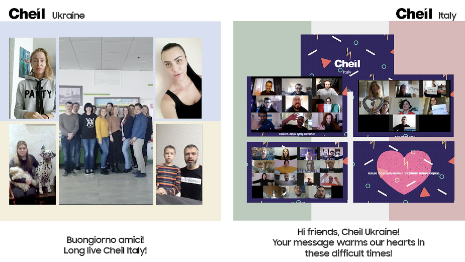 Cheil Ukraine Shows Unity for Italian Colleagues in Touching Team Video  