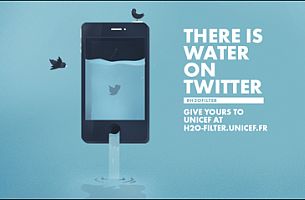 Publicis Conseil & UNICEF France Collect Water on Twitter