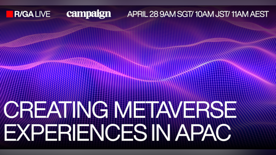 R/GA Announces 'Creating Metaverse Experiences in APAC' Event