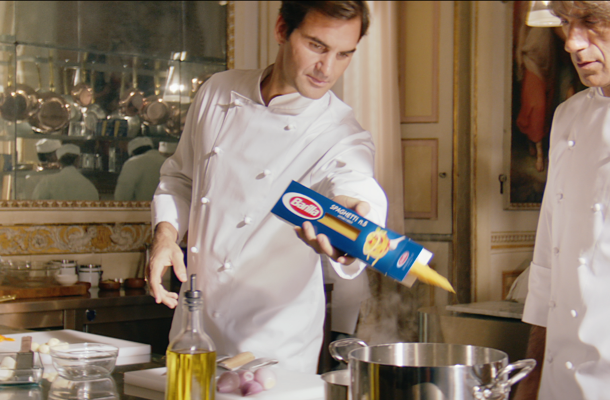 Roger Federer and Mikaela Shiffrin Bring the Party to the Kitchen for Barilla Pasta
