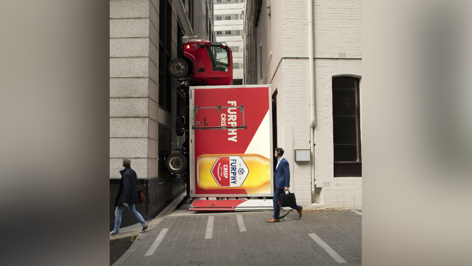 Furphy Gets a Truck Stuck for Crisp Lager Launch 