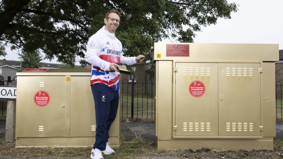 Virgin Media’s Broadband Cabinets Turn Gold to Celebrate ParalympicsGB