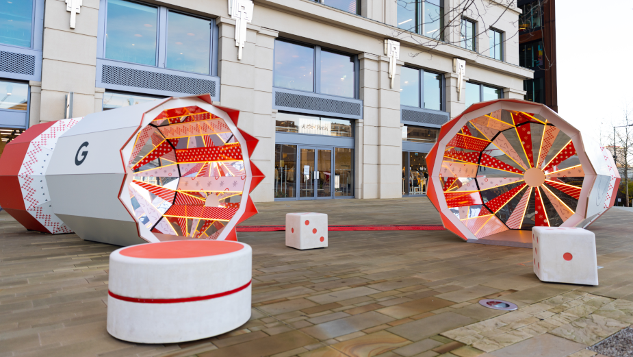 Google and Amplify Supply Festive Joy with Giant Immersive and Kaleidoscopic Cracker