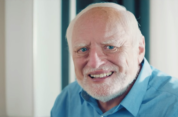 Meme Icon ‘Hide the Pain Harold’ Becomes ‘Play the Game Harold’ in German Laptop Ad