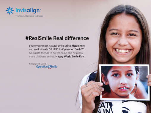 Invisalign & Doner Give a #RealSmile to Raise Money for Operation Smile