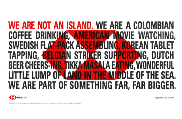 HSBC Reminds Britain That It’s ‘Not an Island’