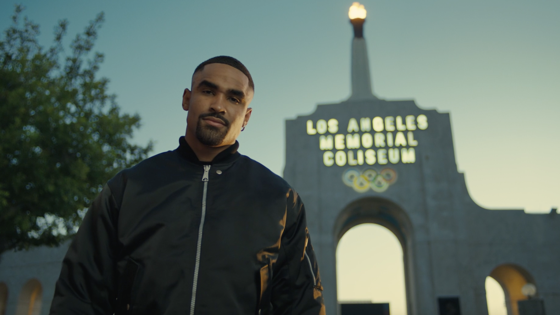 Jalen Hurts and NFL Welcome Flag Football to 2028 Olympics with Light Up Handover | LBBOnline