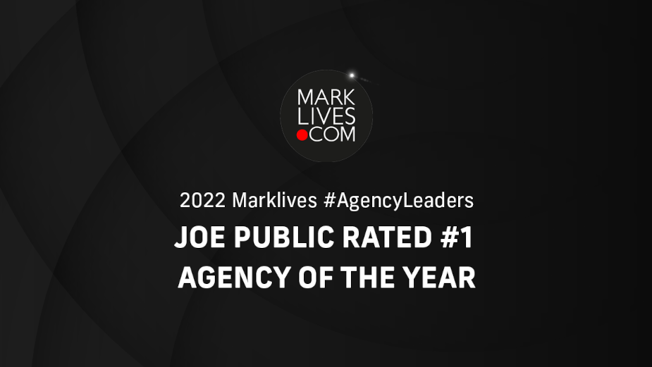 Joe Public Named Agency of the Year by Marklives