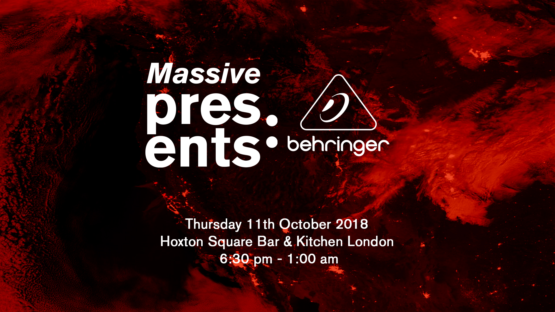 Synth Galore and Live Music. Get Ready for MassivePresents: Behringer