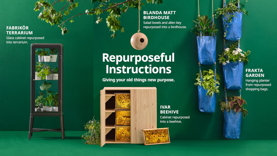 IKEA Canada Repurposes Iconic Instructions to Turn Old Furniture into Something New