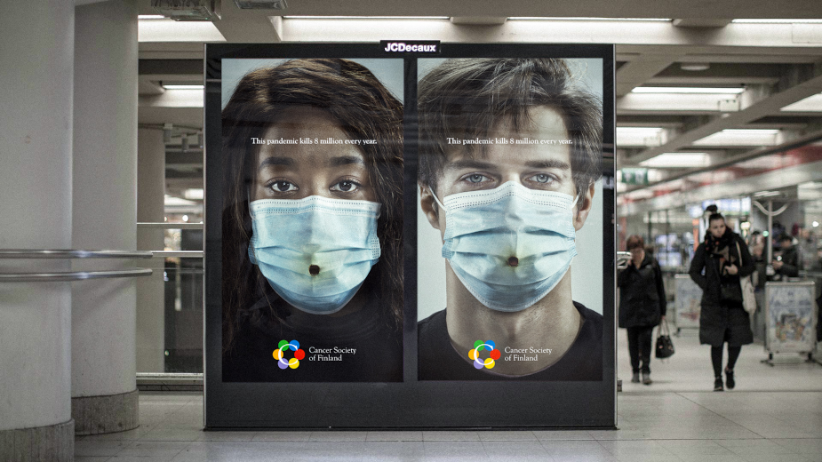 Cancer Society of Finland's Campaign Brings a Different Kind of Pandemic to Light