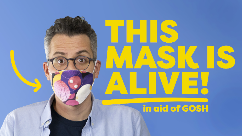 London Ad Creative Crafts First-Ever Animated COVID Face Mask to Benefit Charity