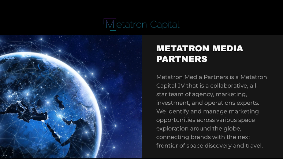 Metatron Capital Launches Space Marketing Division 