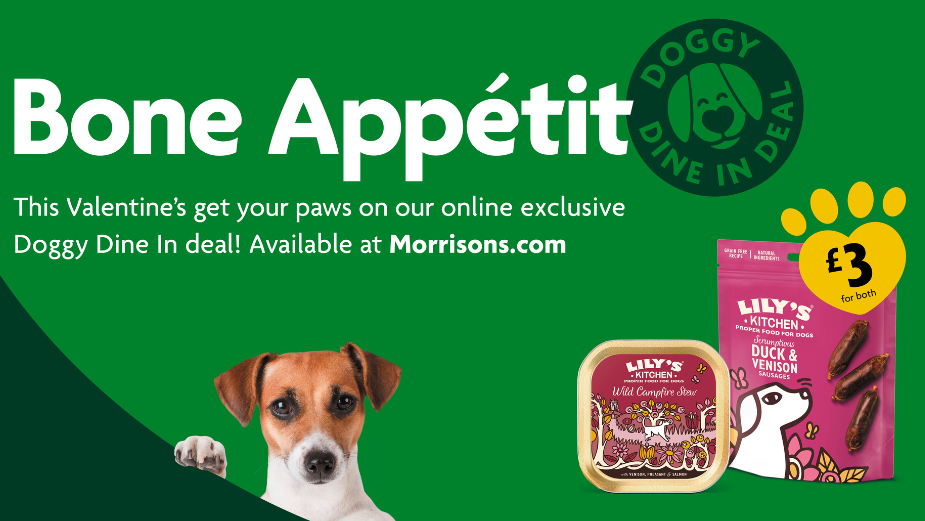 Morrisons Wishes Your Dogs 'Bone Appétit' with Valentine’s Doggy Dine-in Campaign
