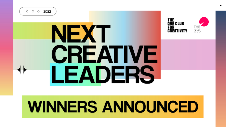 The One Club and The 3% Movement Announce 25 Next Creative Leaders 2022 Winners from 14 Countries