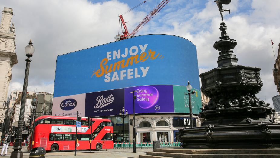 Government Puts Safety at the Heart of Kickstarting the Economy with Takeover of Piccadilly Lights