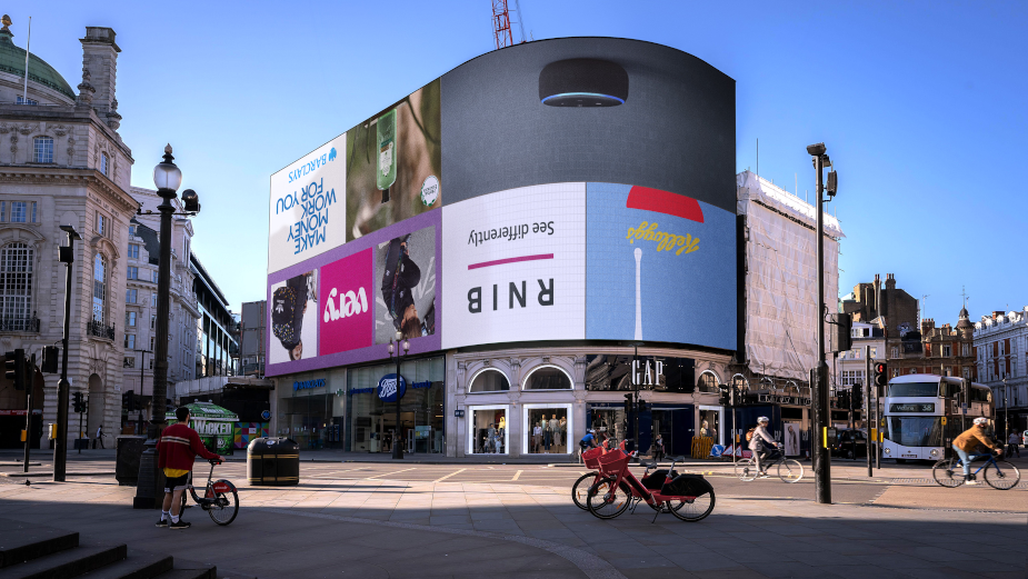 RNIB Turns Piccadilly Lights Upside-Down in Striking Awareness Campaign