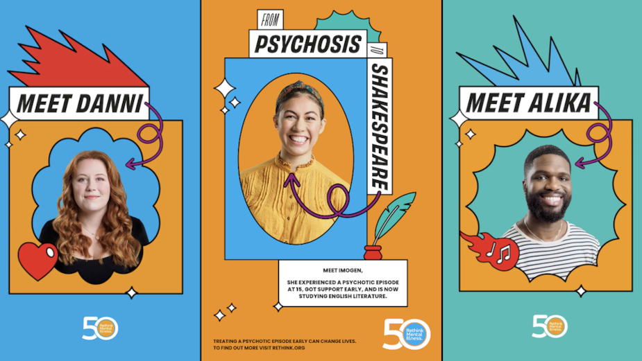 Rethink Mental Illness' 50th Anniversary Campaign Puts Severe Mental Illness on People's Agenda