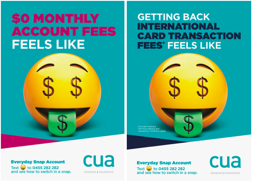 CUA's Latest Ads Leverages the Money Face Emoji