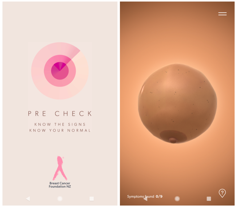 Breast Cancer Foundation NZ's 'Pre-Check' App Teaches Your Hands How to Look for Breast Cancer