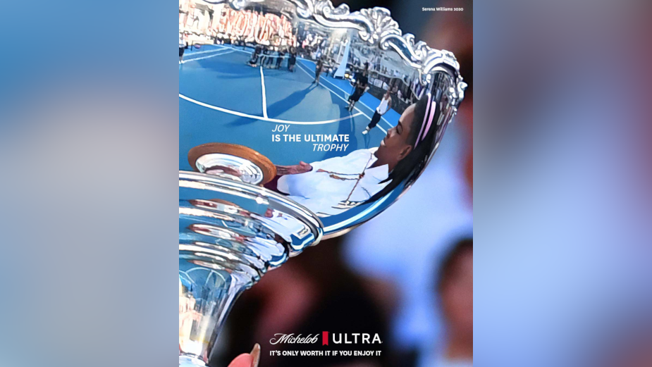 Michelob Ultra Crops Serena Williams and Brooks Koepka’s Photos to Reframe What a Trophy Truly Is