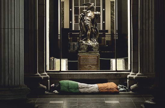 Rothco and O.N.E. Reimagine the Irish Flag as Shocking Symbol of Veteran Homelessness