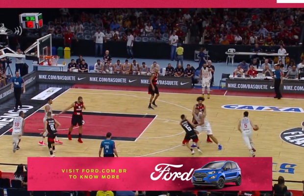 Ford Broadcasts First Basketball Game without Shoe Squeaking